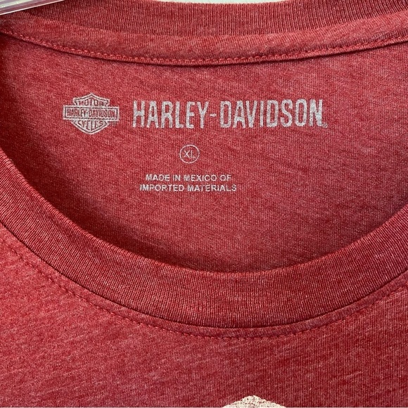 Harley Davidson Graphic Tee Vintage Style Women's T-shirt Since 1903 Red XL - Picture 2 of 9